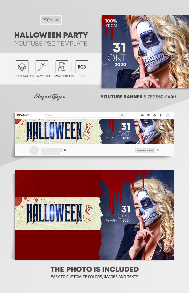 Festa de Halloween no Youtube by ElegantFlyer