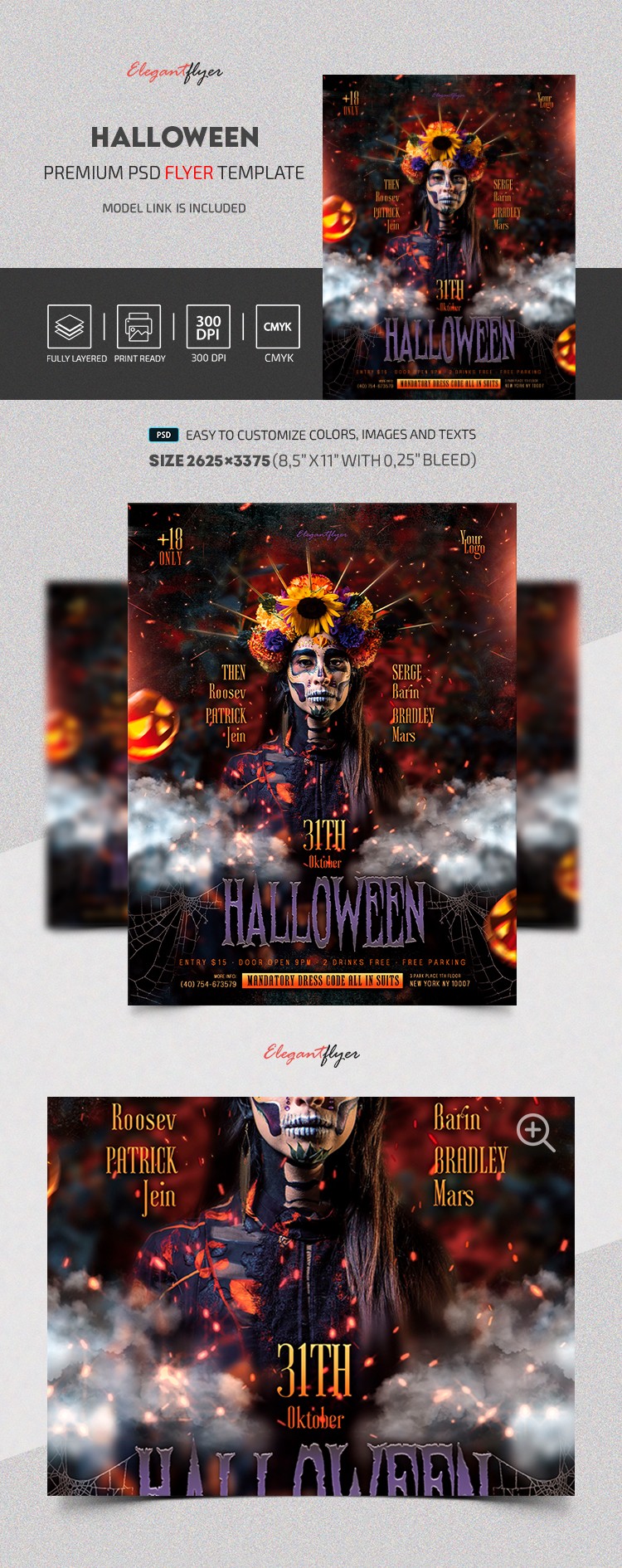 Rauchiger Halloween Flyer by ElegantFlyer