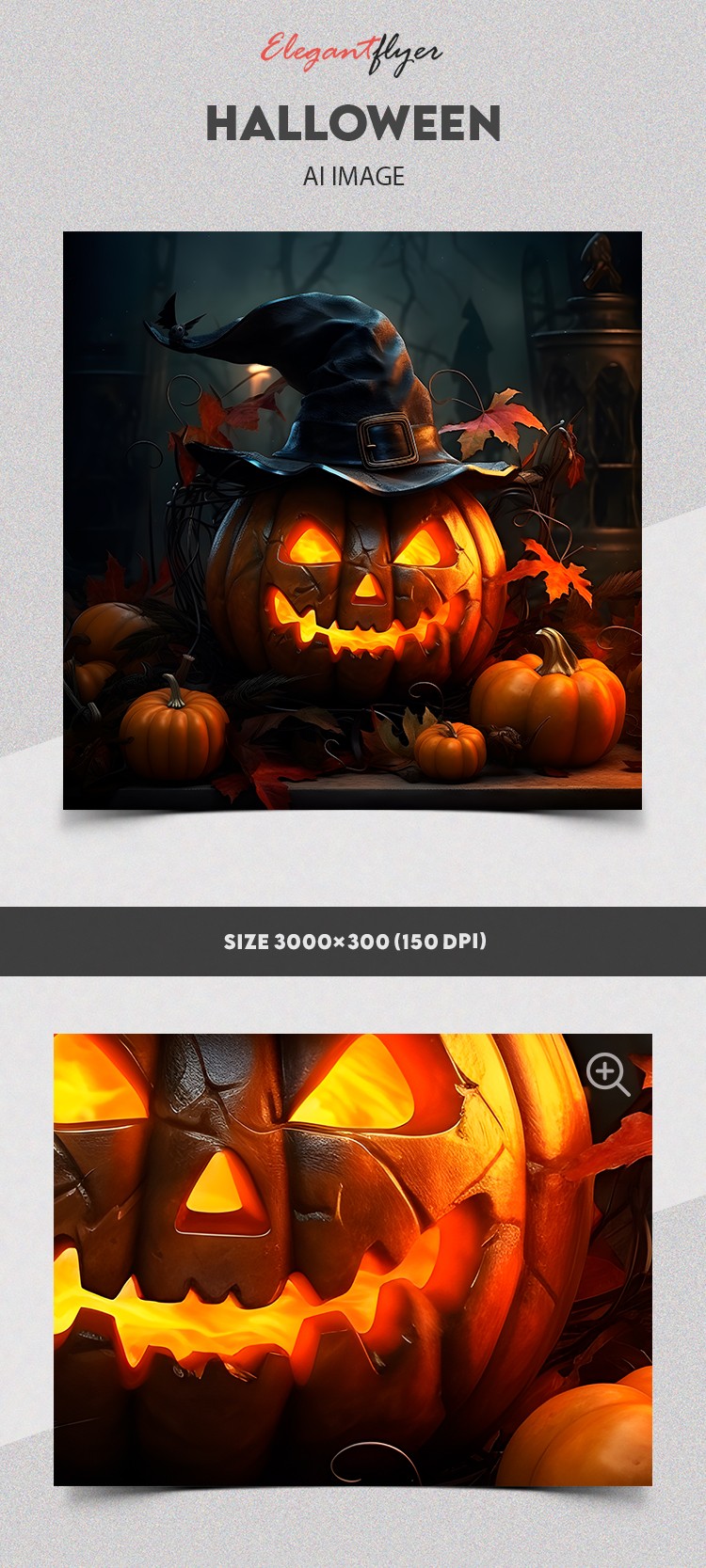Halloween Pumpkin in Witch Hat by ElegantFlyer