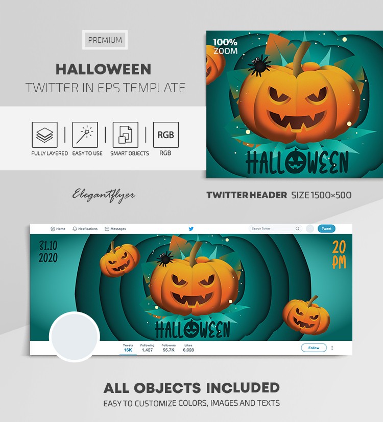 Halloween en Twitter by ElegantFlyer