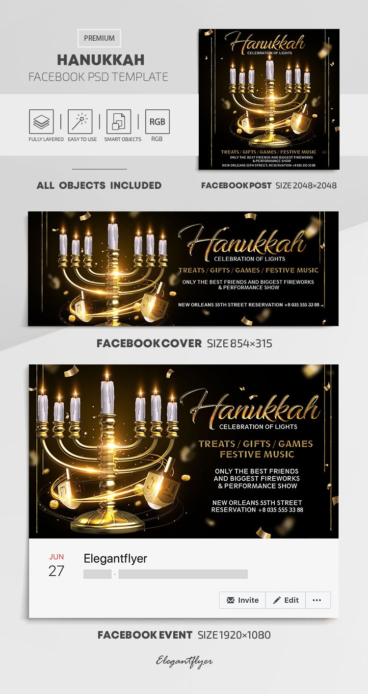 Hanukkah by ElegantFlyer