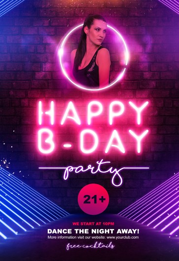 1000+ Free Birthday Flyer Templates (PSD) - by Elegantflyer