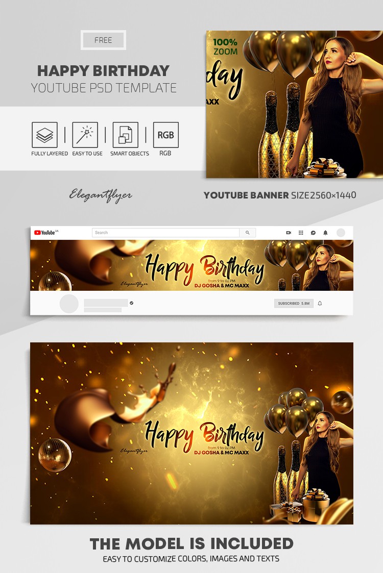 Buon compleanno Youtube by ElegantFlyer