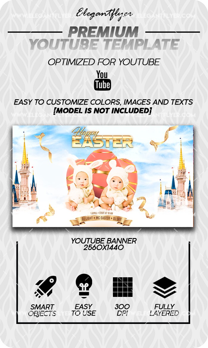 Happy Easter Youtube by ElegantFlyer