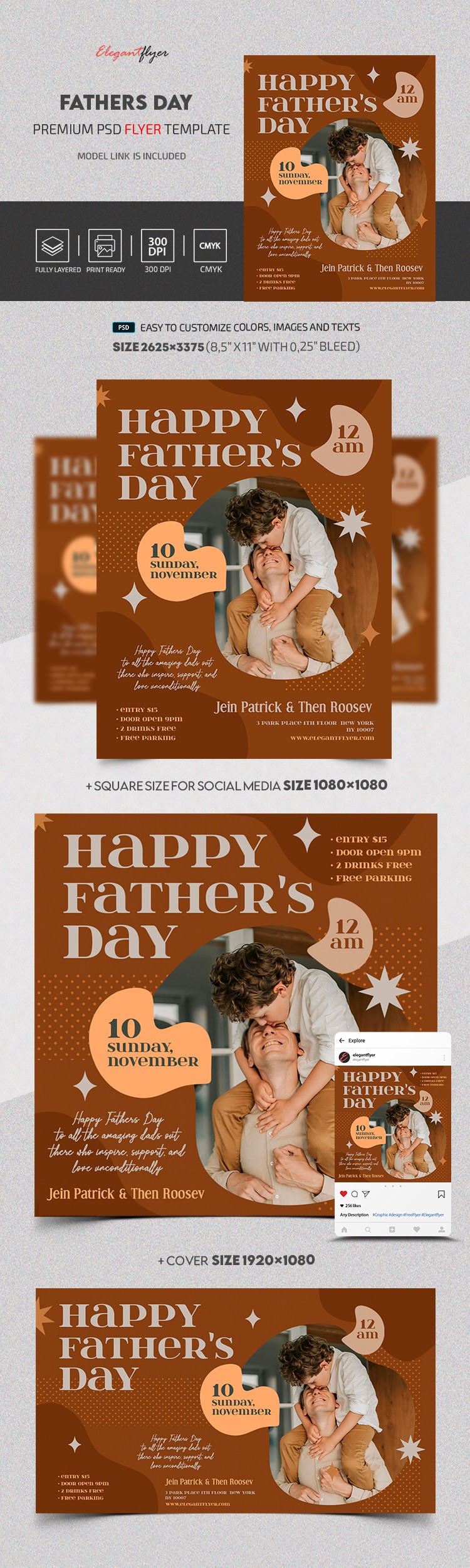 Happy Fathers Day by ElegantFlyer
