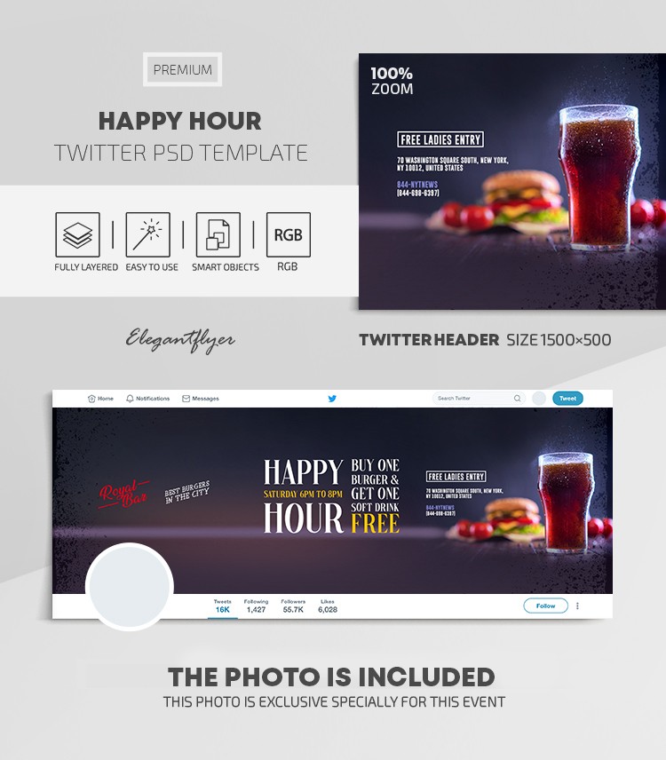 Happy Hours no Twitter. by ElegantFlyer