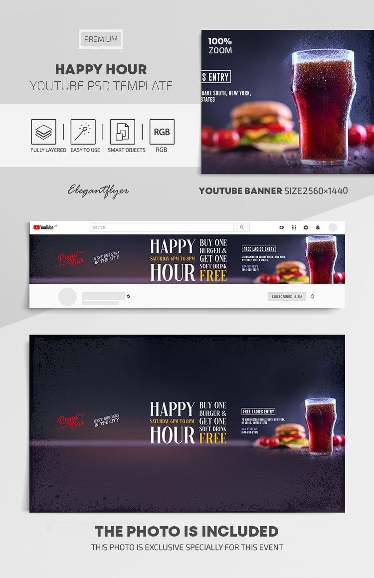 Happy Hours Youtube by ElegantFlyer
