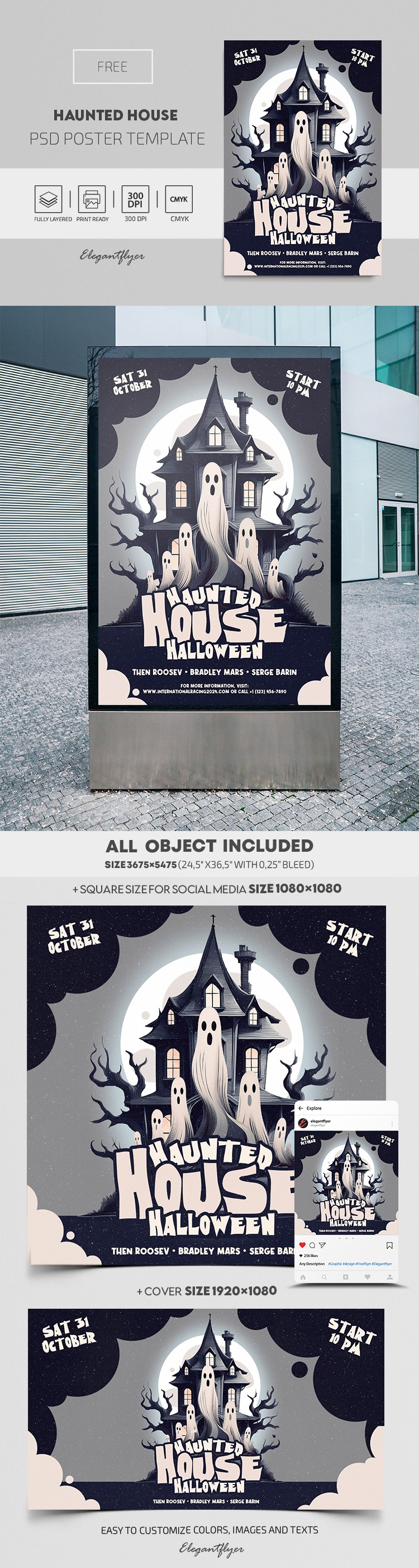 Haunted House Halloween by ElegantFlyer