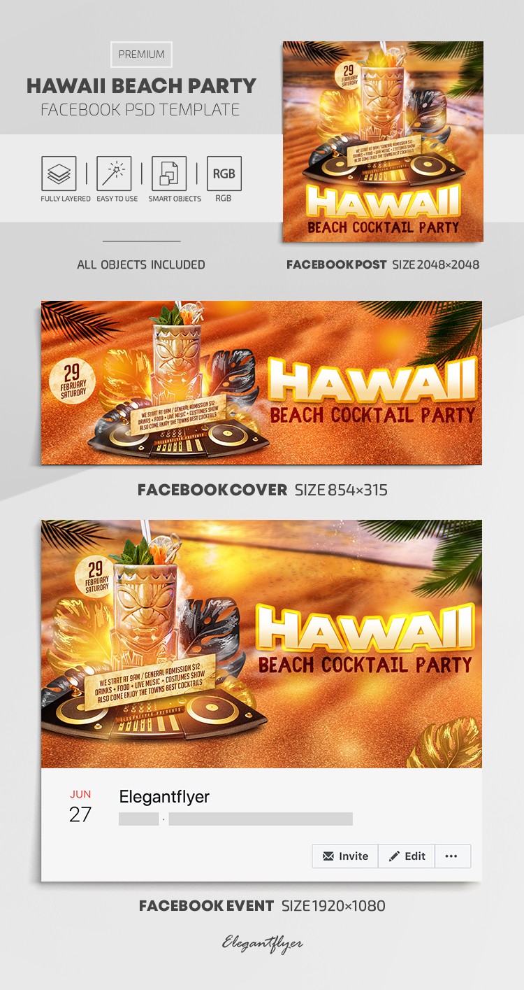 Hawaii Strandparty by ElegantFlyer