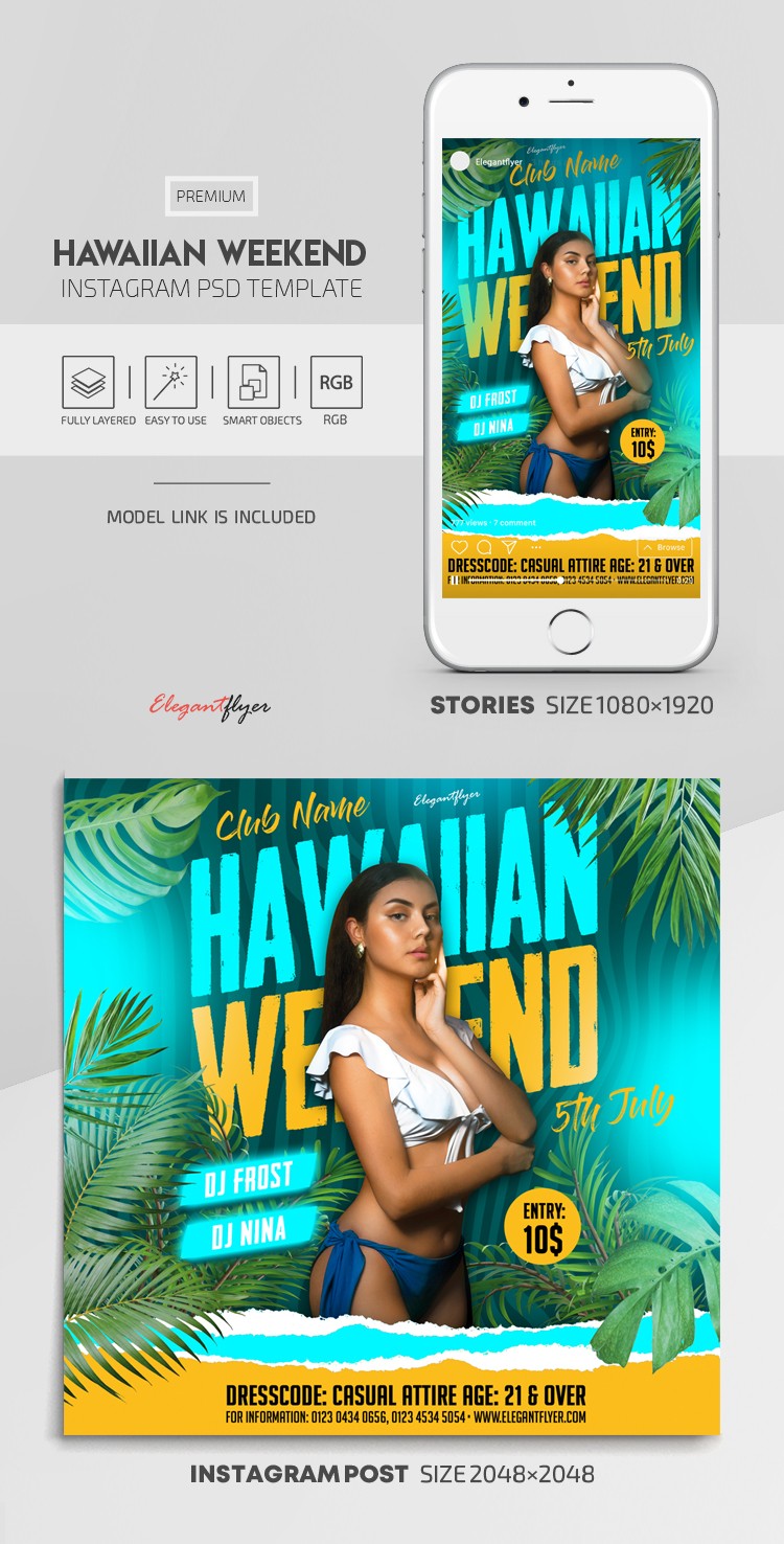 Hawaiian Weekend Instagram by ElegantFlyer