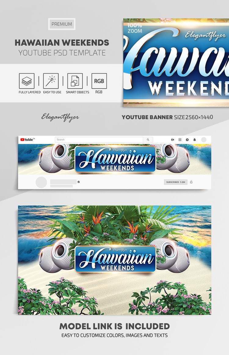 Weekend hawaiani su Youtube by ElegantFlyer
