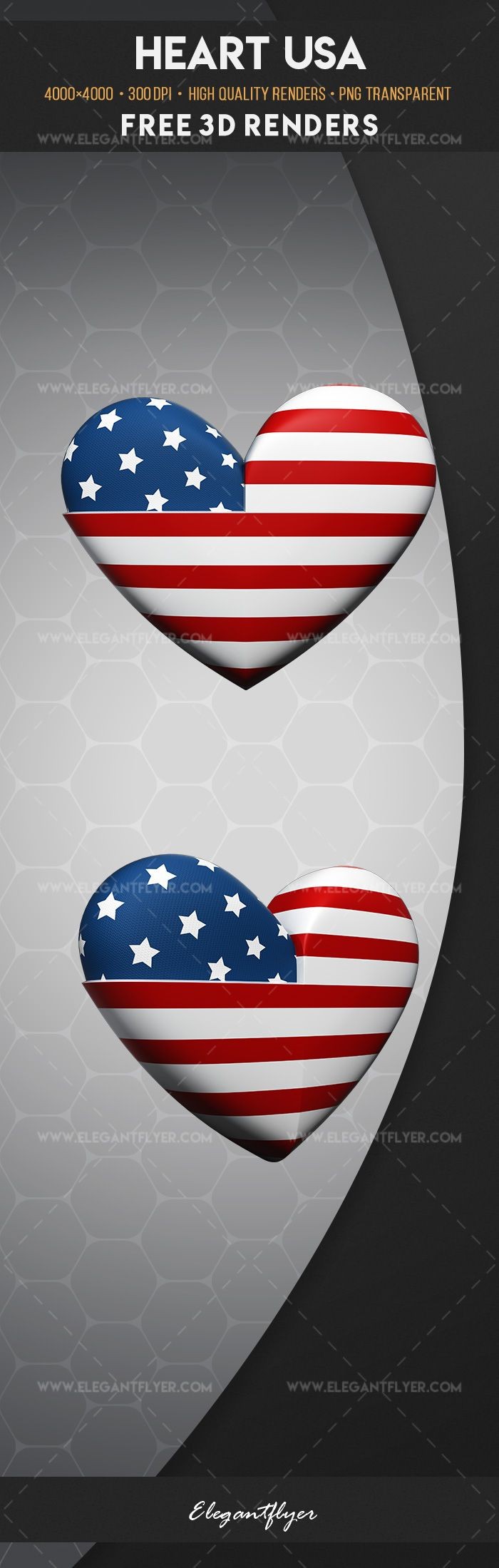 Corazón Estados Unidos by ElegantFlyer