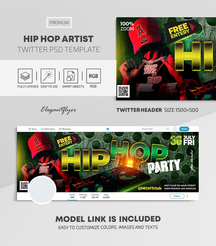 Artista de Hip Hop by ElegantFlyer