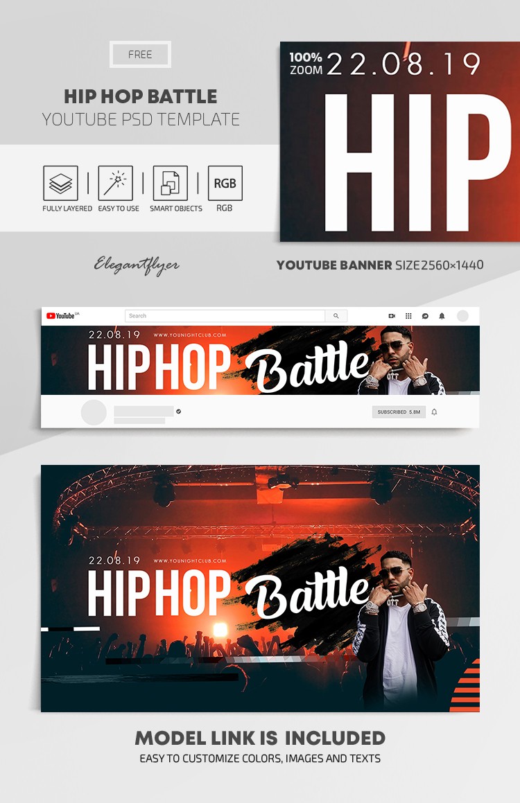 Hip Hop Battle Youtube by ElegantFlyer