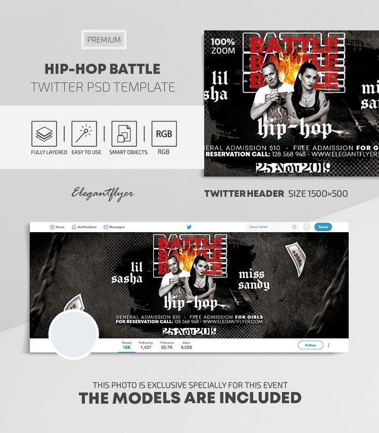 Batalha de Hip-Hop no Twitter. by ElegantFlyer