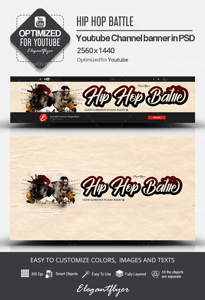 Hip Hop Battle Youtube. by ElegantFlyer