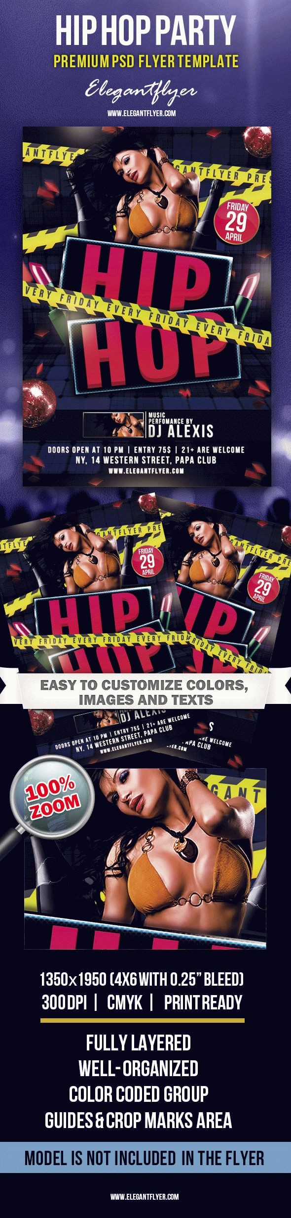 Hip Hop Party by ElegantFlyer