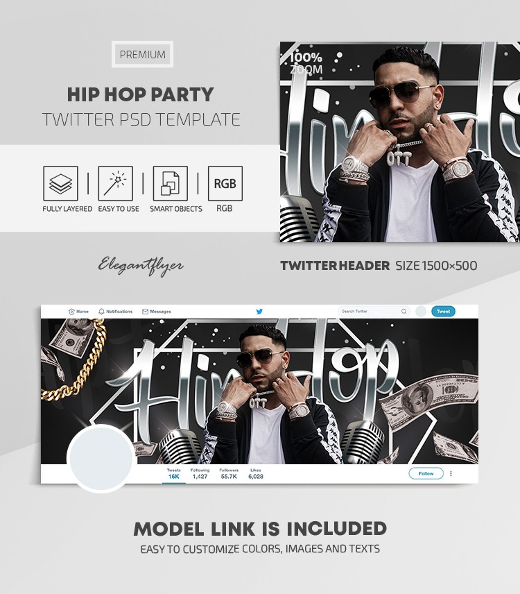 Festa de Hip Hop by ElegantFlyer