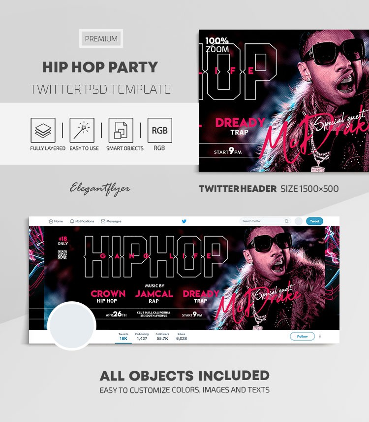 Hip-Hop-Party by ElegantFlyer
