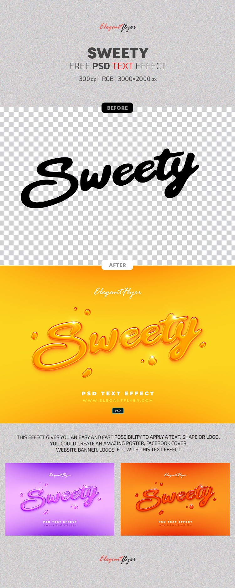 Sweety Text Effect by ElegantFlyer