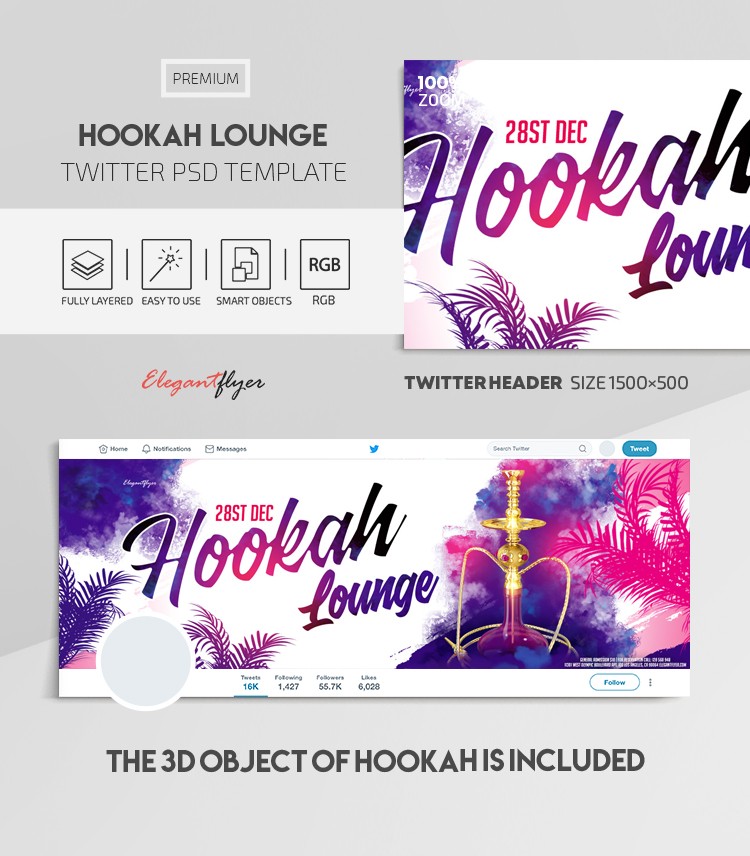 Hookah Lounge by ElegantFlyer