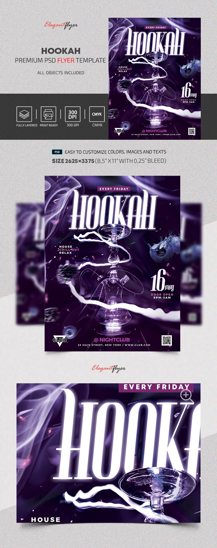 Flyer de Hookah. by ElegantFlyer