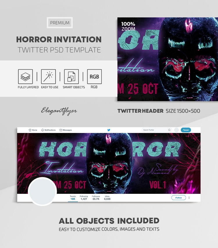 Invitación de horror by ElegantFlyer