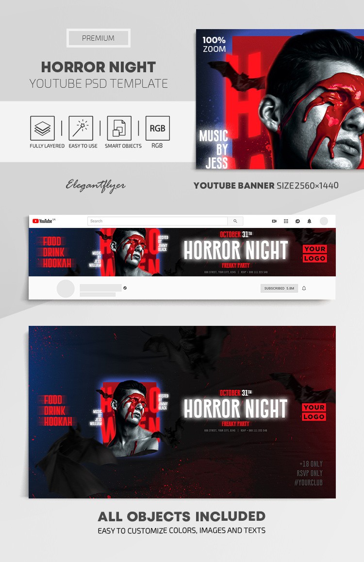 Horror-Nacht Youtube by ElegantFlyer
