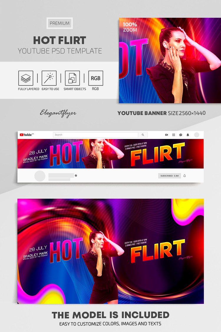 Fête Hot Flirt sur Youtube by ElegantFlyer