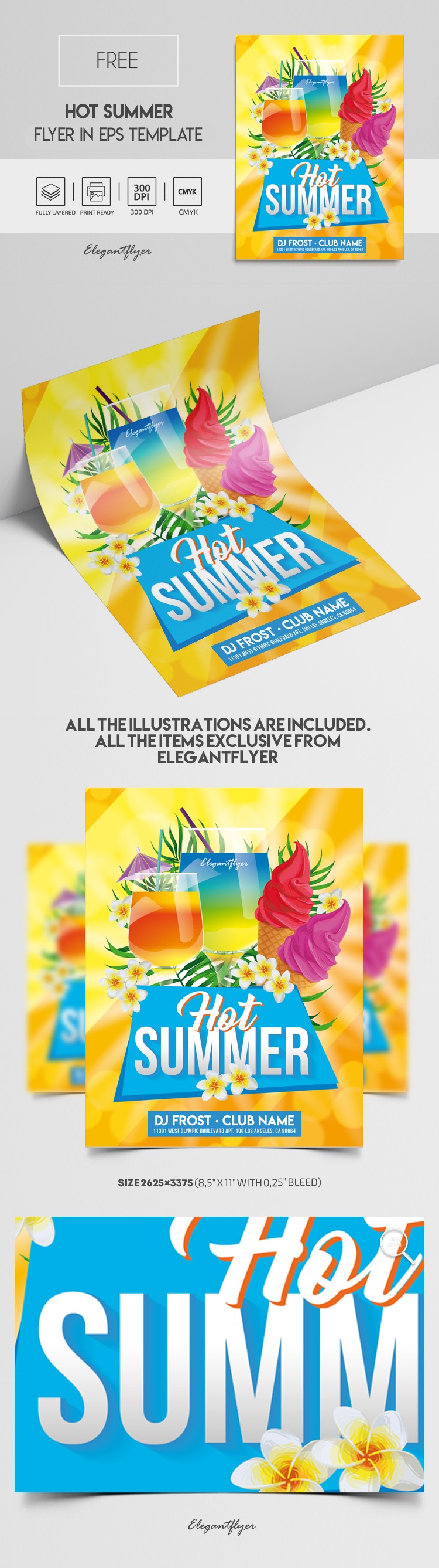 Hot Summer Flyer EPS by ElegantFlyer