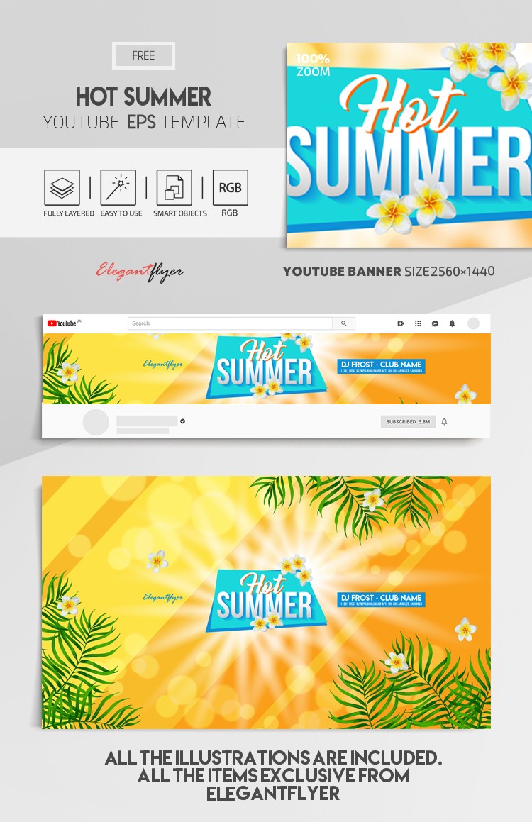 Hot Summer Youtube EPS by ElegantFlyer