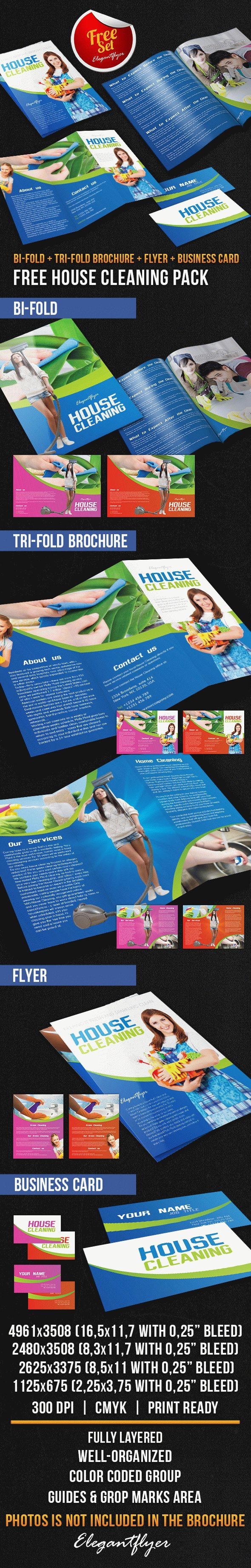 Pack brochure di pulizia della casa by ElegantFlyer