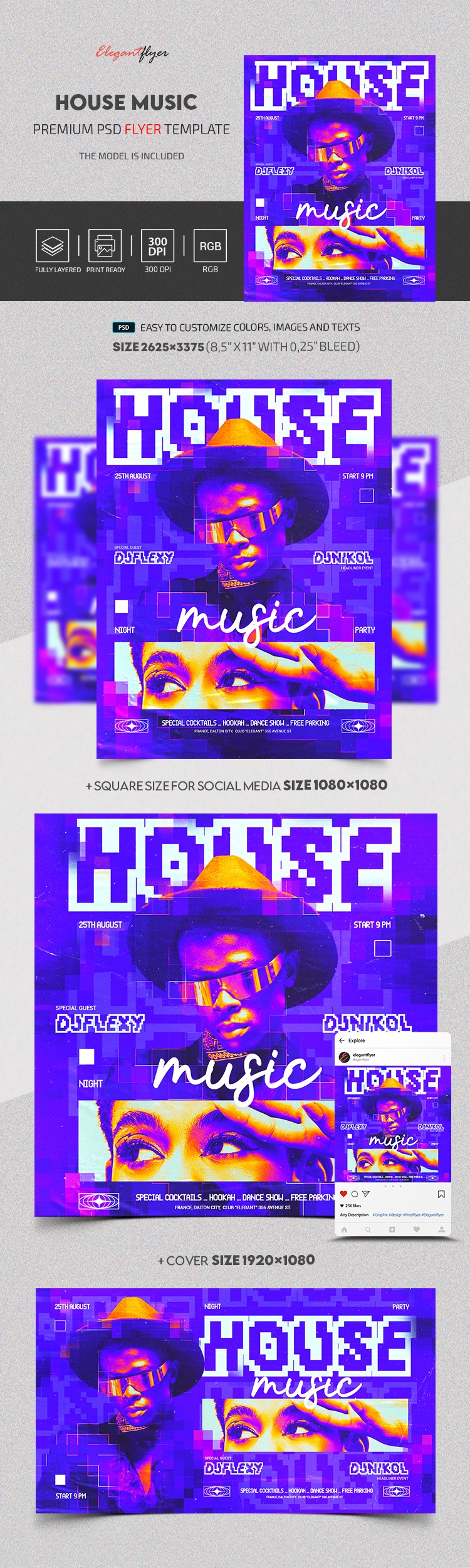 Música House by ElegantFlyer