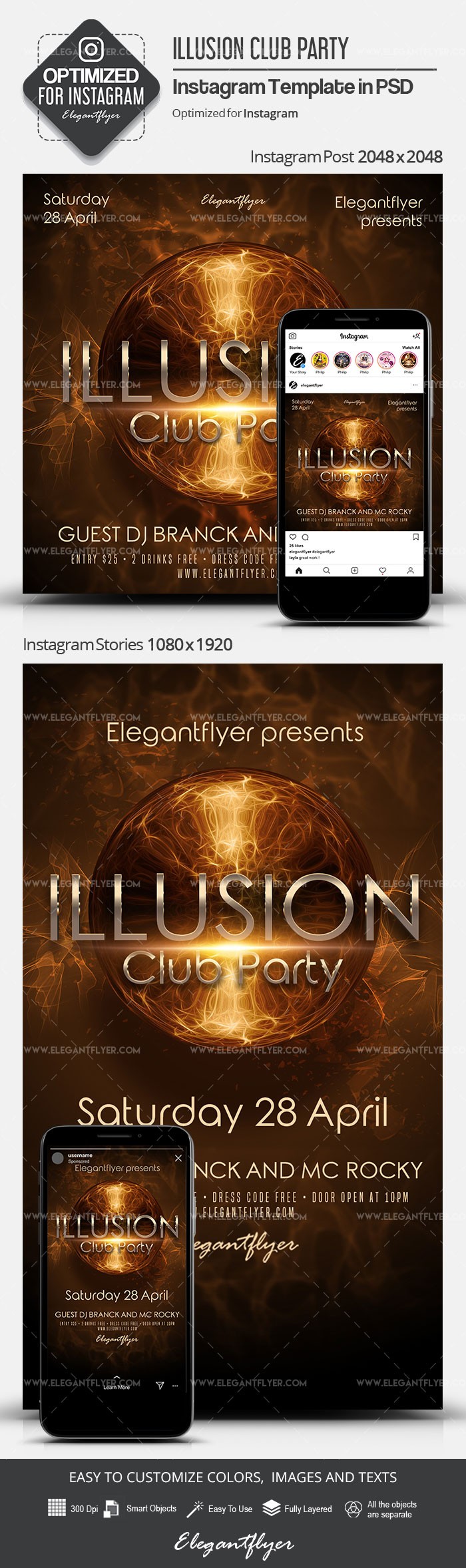 Illusion Club Party by ElegantFlyer