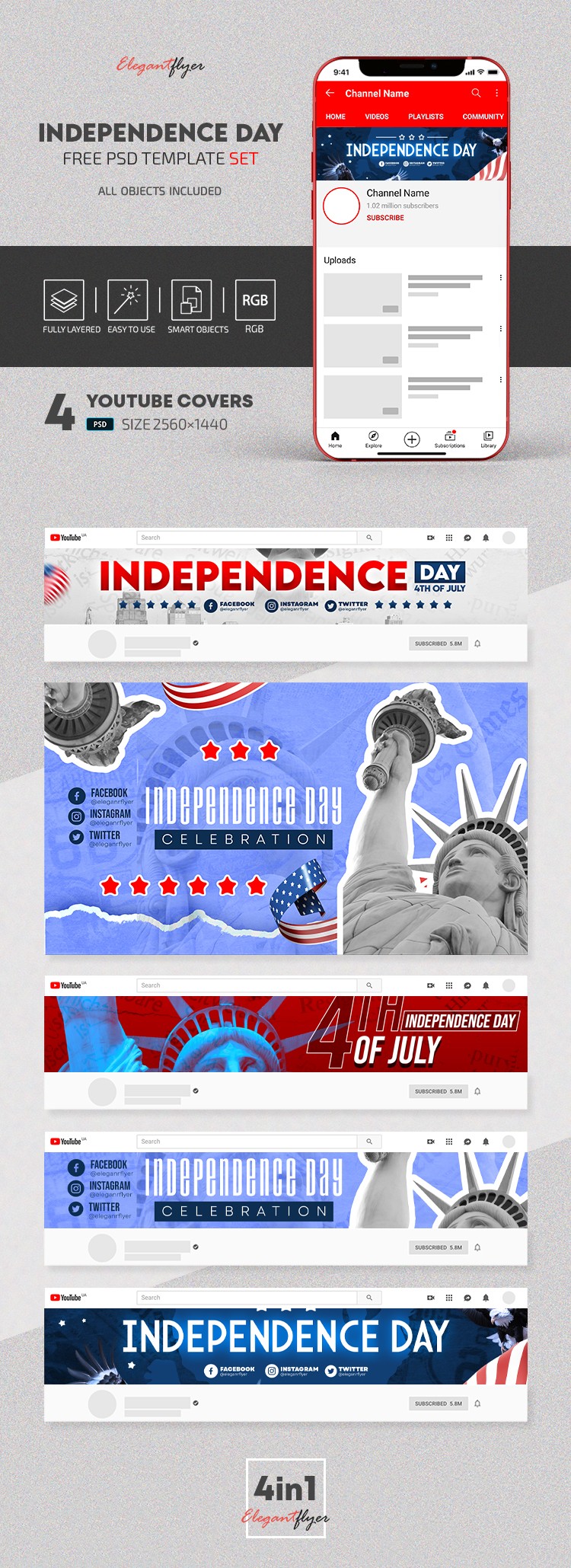 Independence Day Youtube by ElegantFlyer