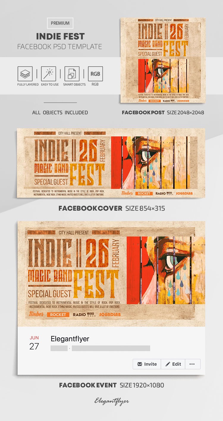 Indie Fest Facebook -> Indie Fest na Facebooku by ElegantFlyer