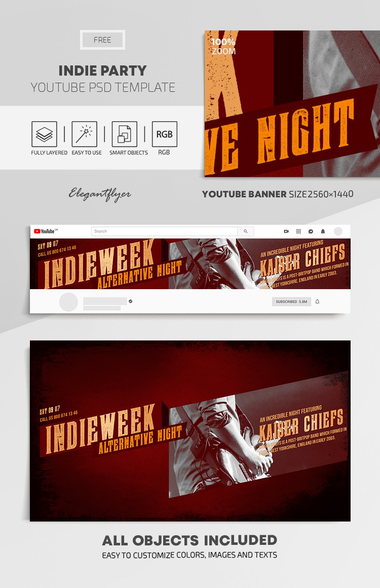 Indie-Party Youtube by ElegantFlyer