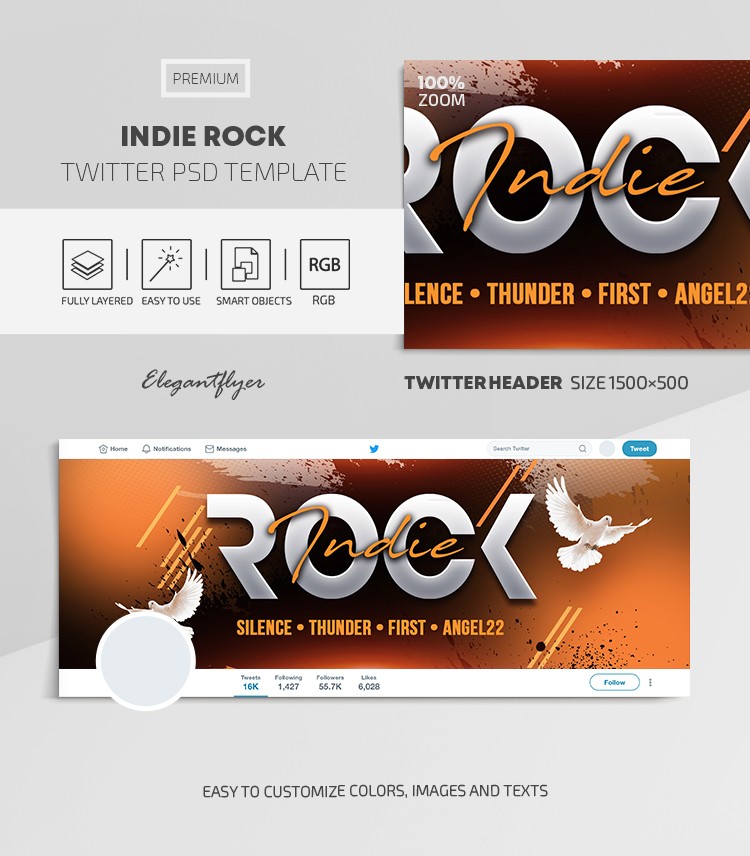 Indie Rock Twitter by ElegantFlyer