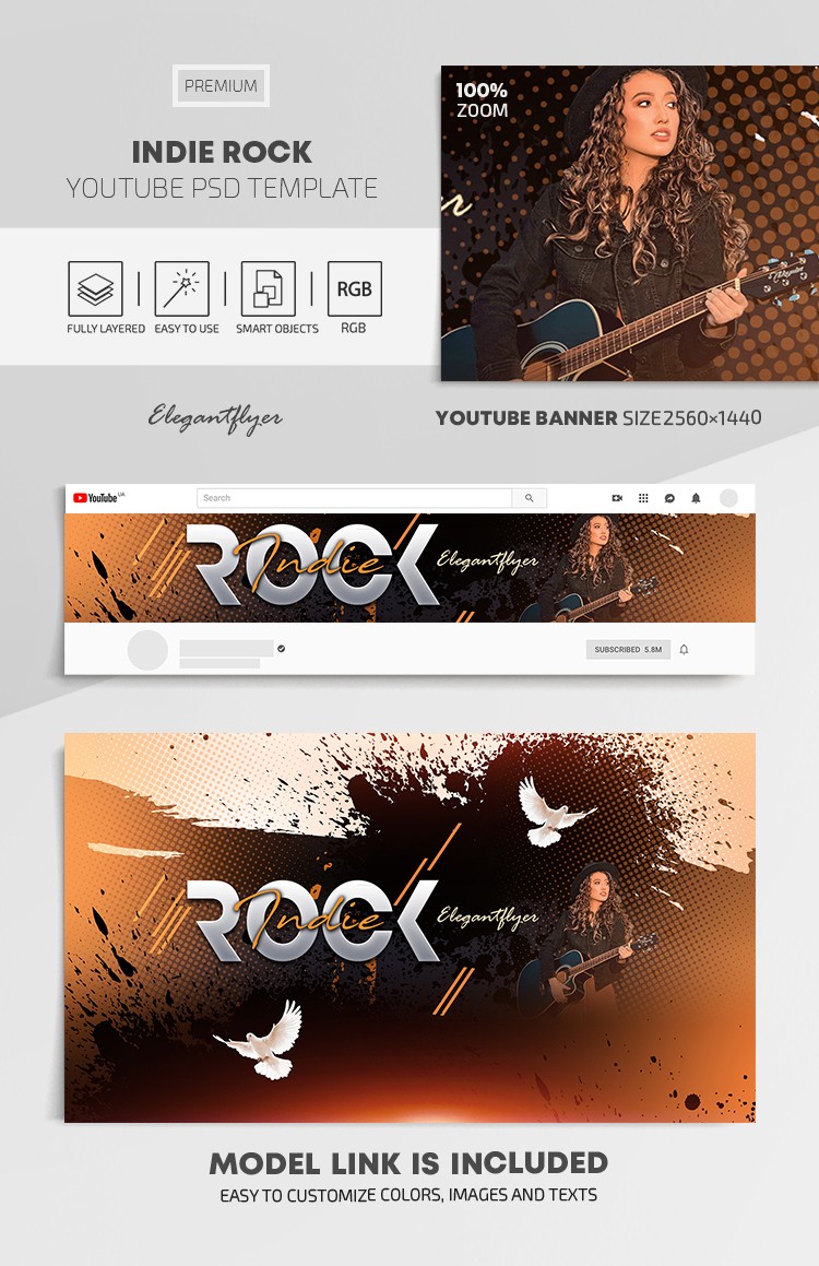 Rock indépendant Youtube by ElegantFlyer