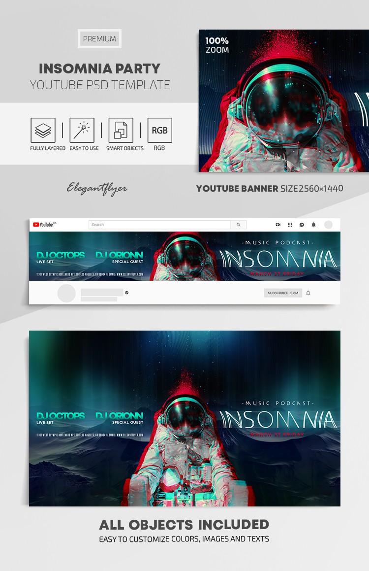 Insomnia Party Youtube by ElegantFlyer
