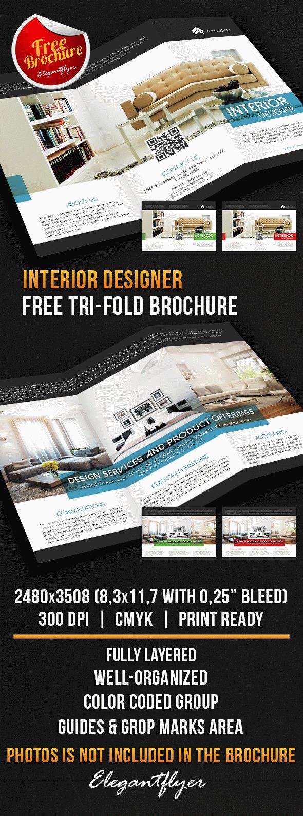 Interior Designer Brochure by ElegantFlyer