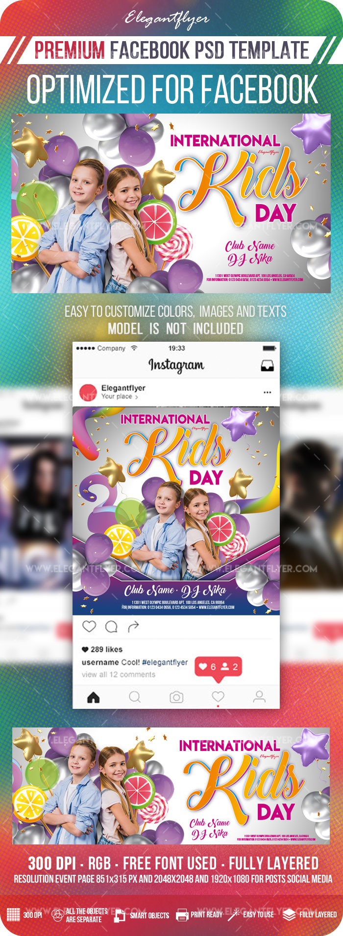 International Kids Day Invitation Facebook by ElegantFlyer