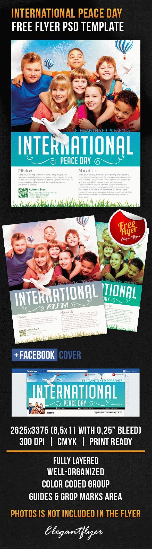 Journée internationale de la paix - Flyer. by ElegantFlyer