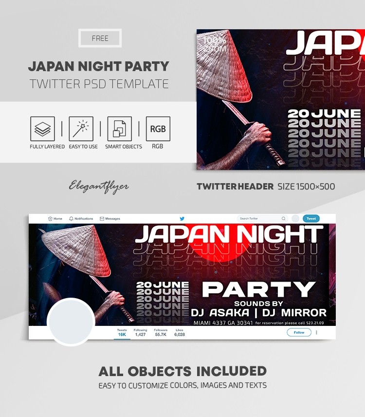 Japanische Nacht Party by ElegantFlyer