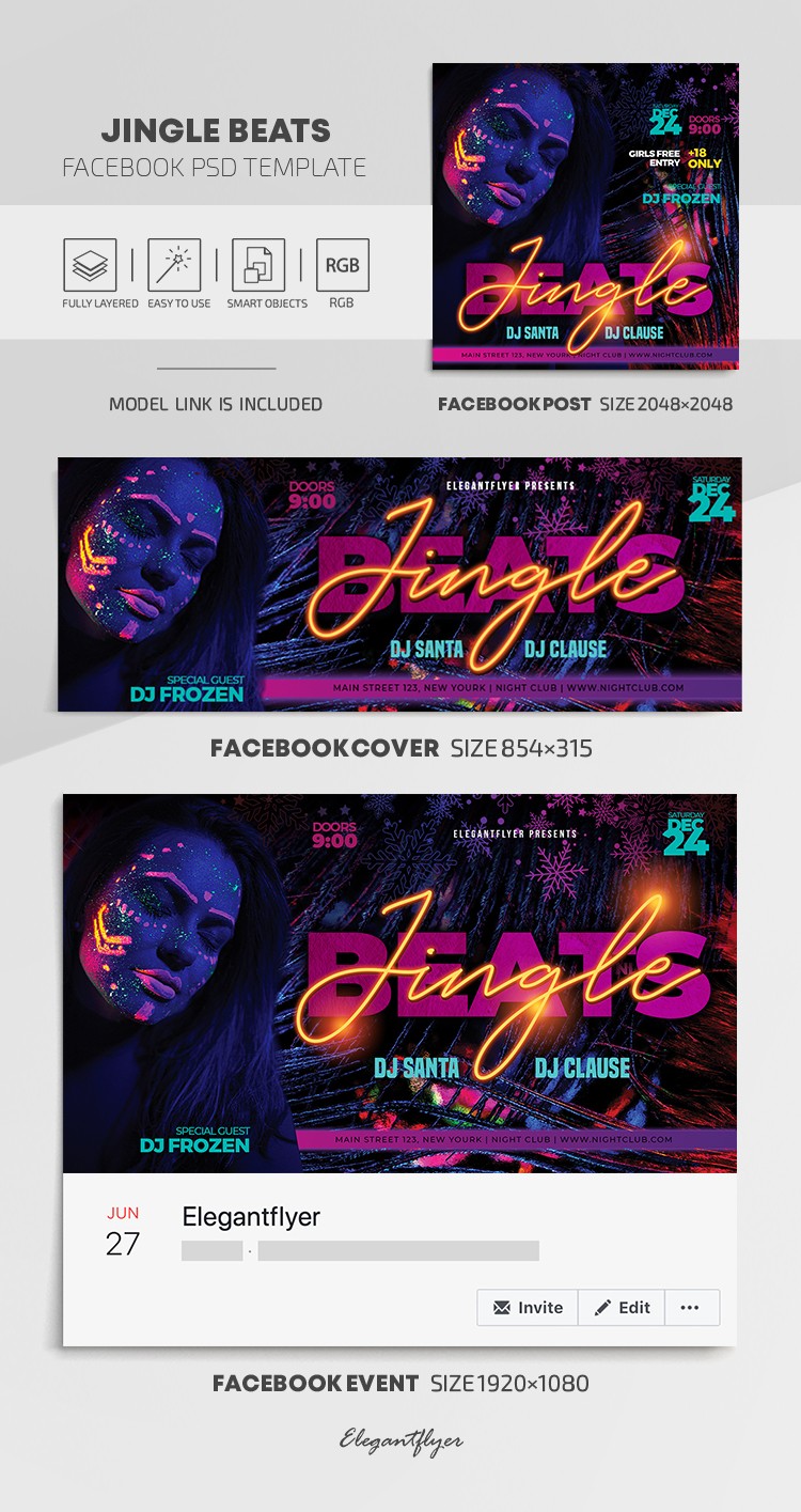 Jingle Beats Facebook by ElegantFlyer