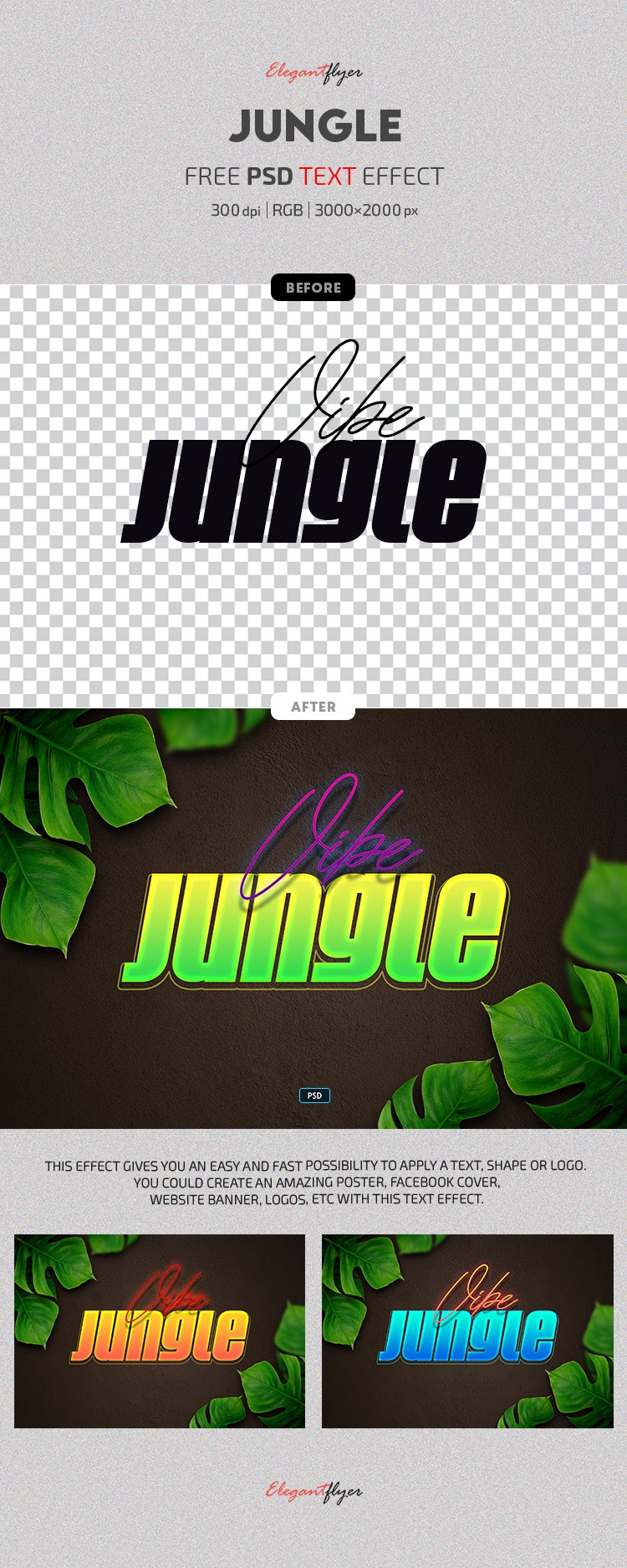 Jungle Text Effect by ElegantFlyer
