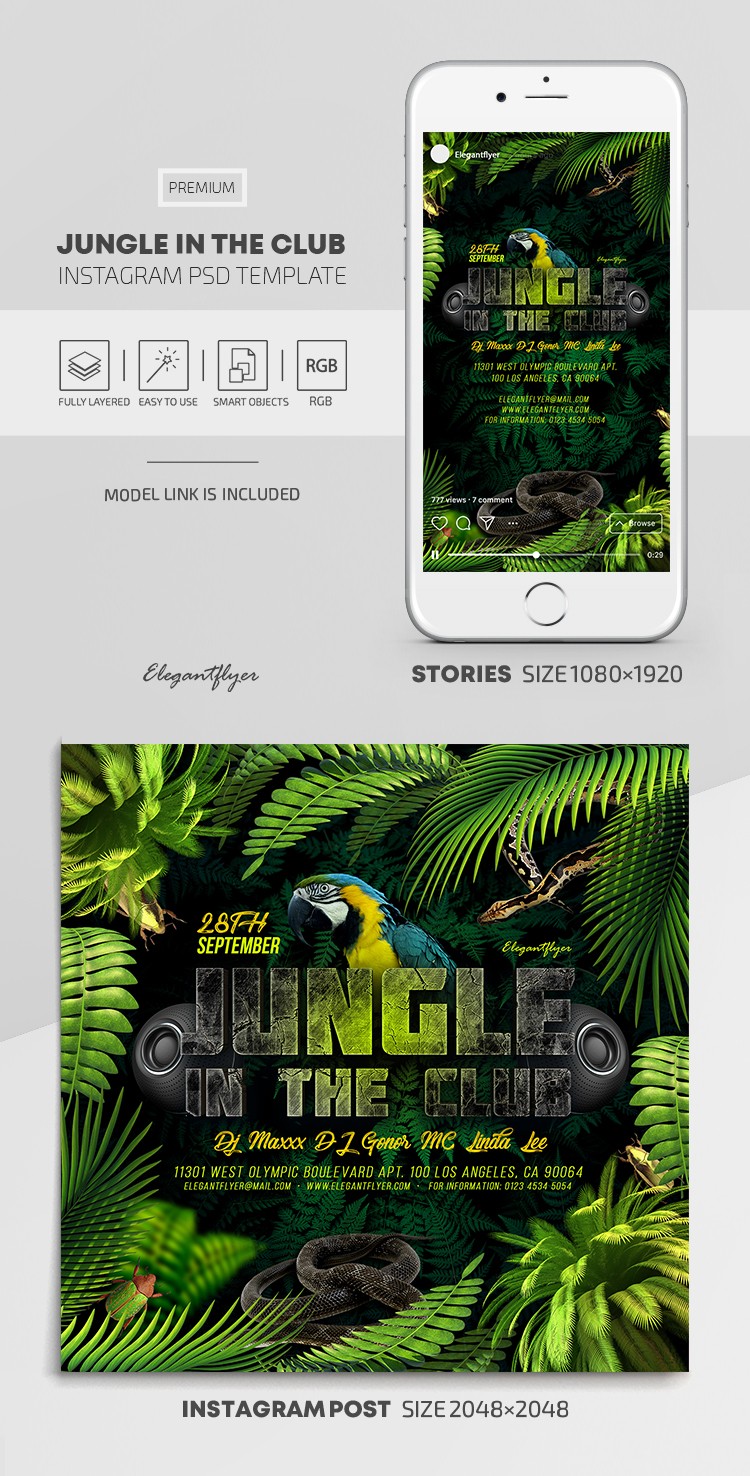 Jungle dans le Club Instagram by ElegantFlyer