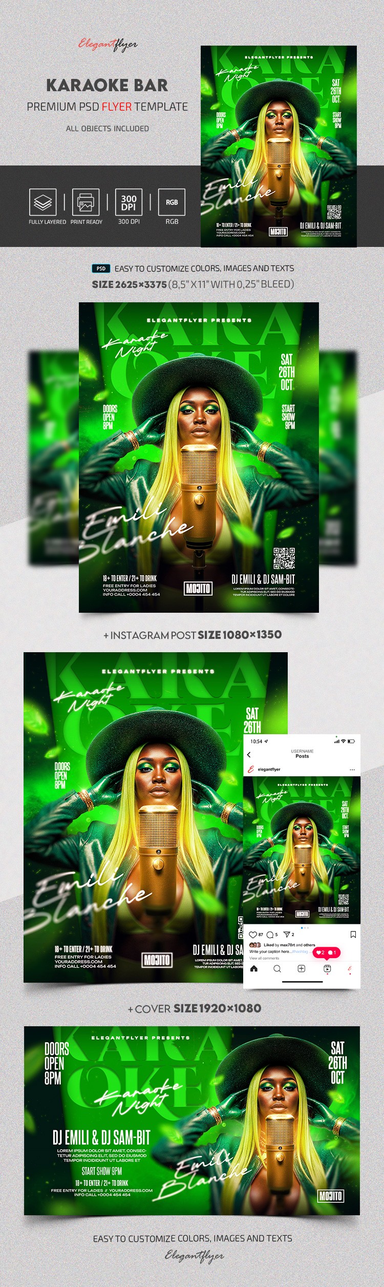 Plakat karaoke baru by ElegantFlyer