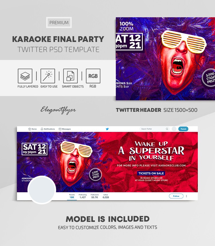 Karaoke Final Party by ElegantFlyer