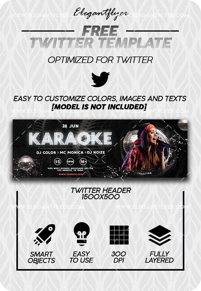 Karaoke Twitter does not require translation as it is the same in French. by ElegantFlyer